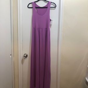 Jolie Purple Racerback Maxi Dress (size small)